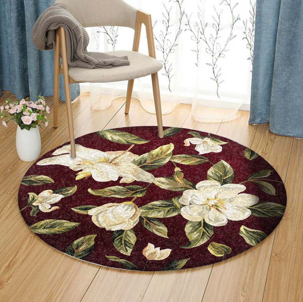 Catalina Magnolia Round Carpet