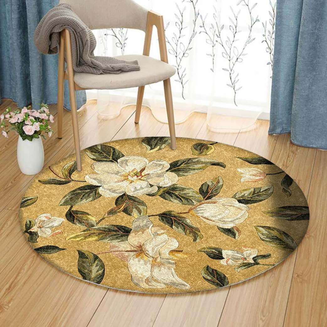 Catalina Magnolia Round Carpet