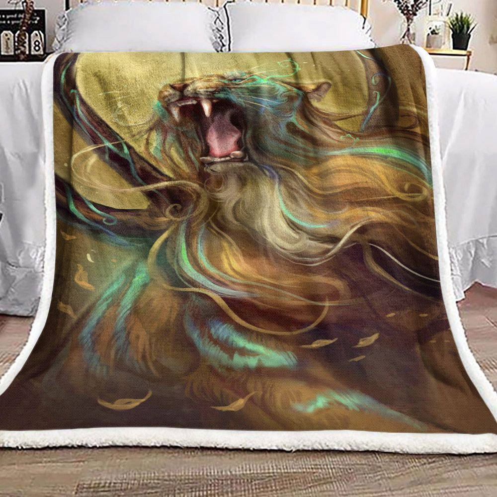 Catamancer Sabertooth Sherpa Fleece Blanket
