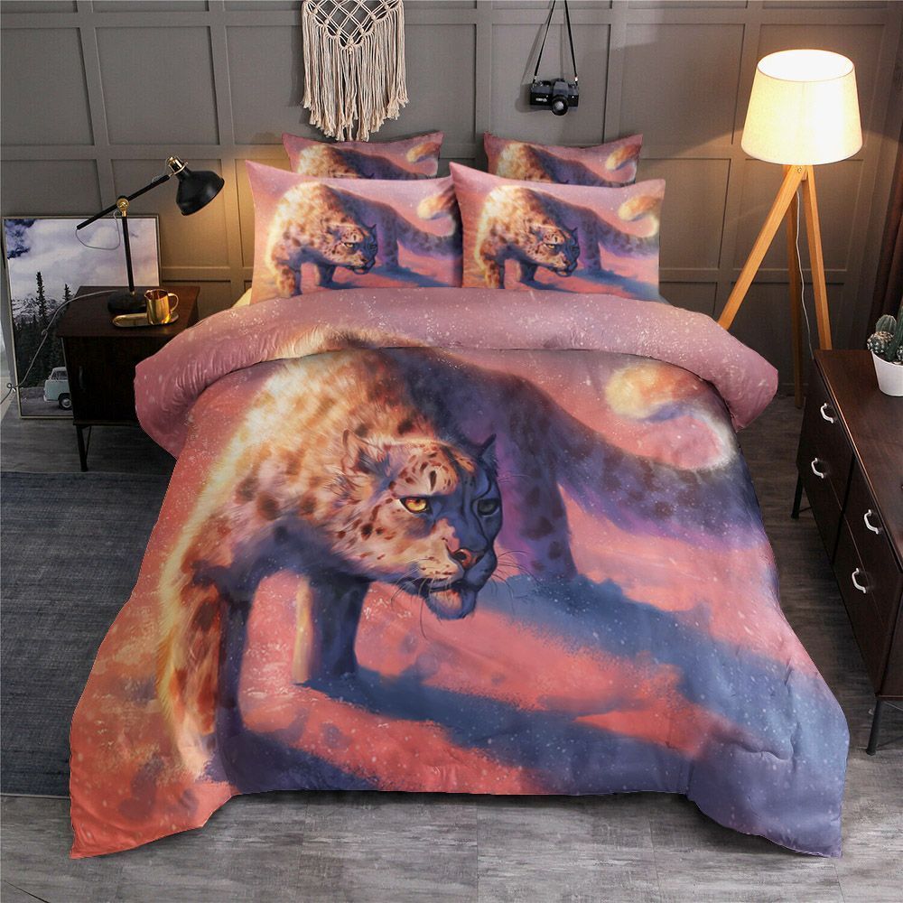 Catamancer Snow Leopard Bedding Set