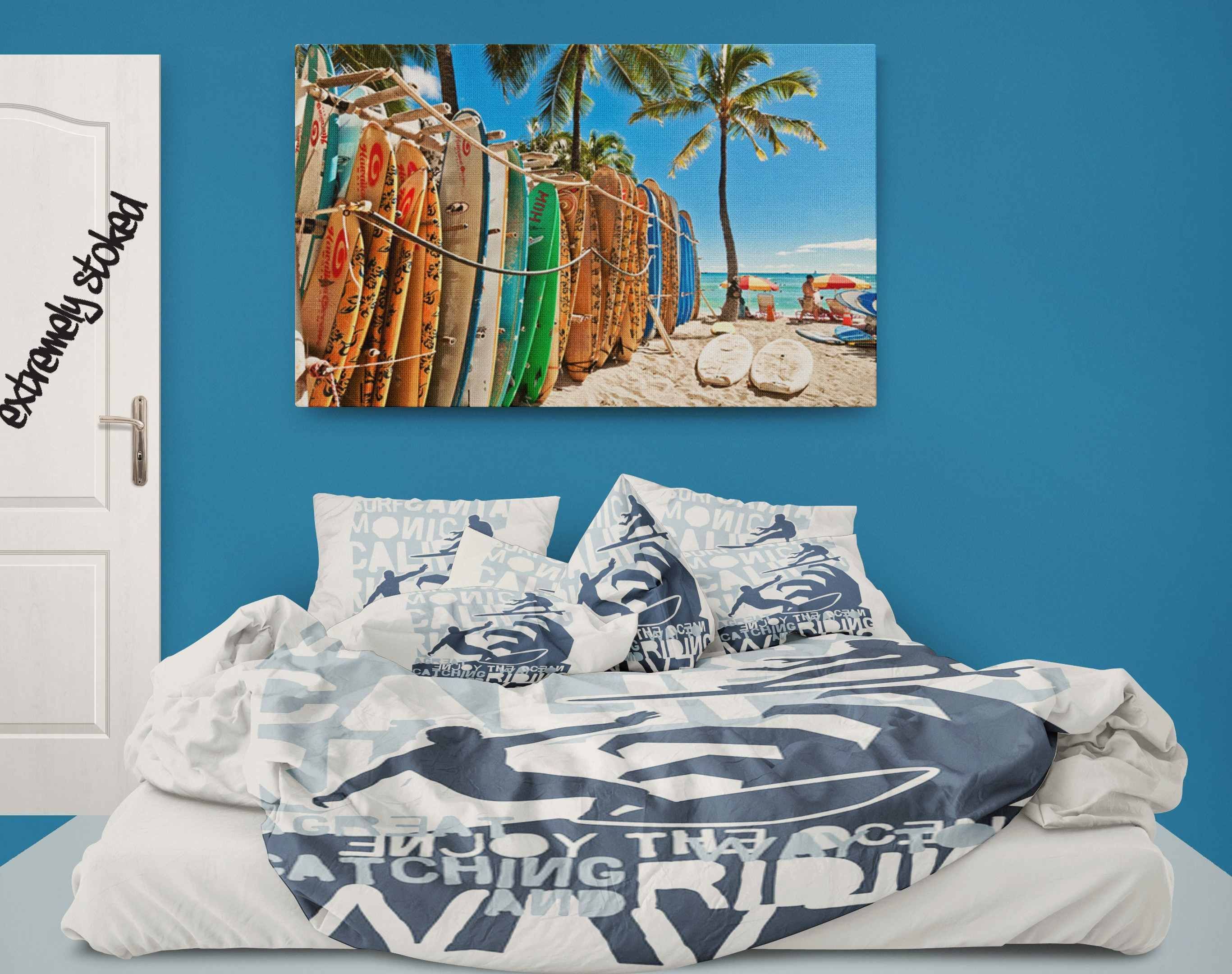 Catching Waves Surfing Bedding Set