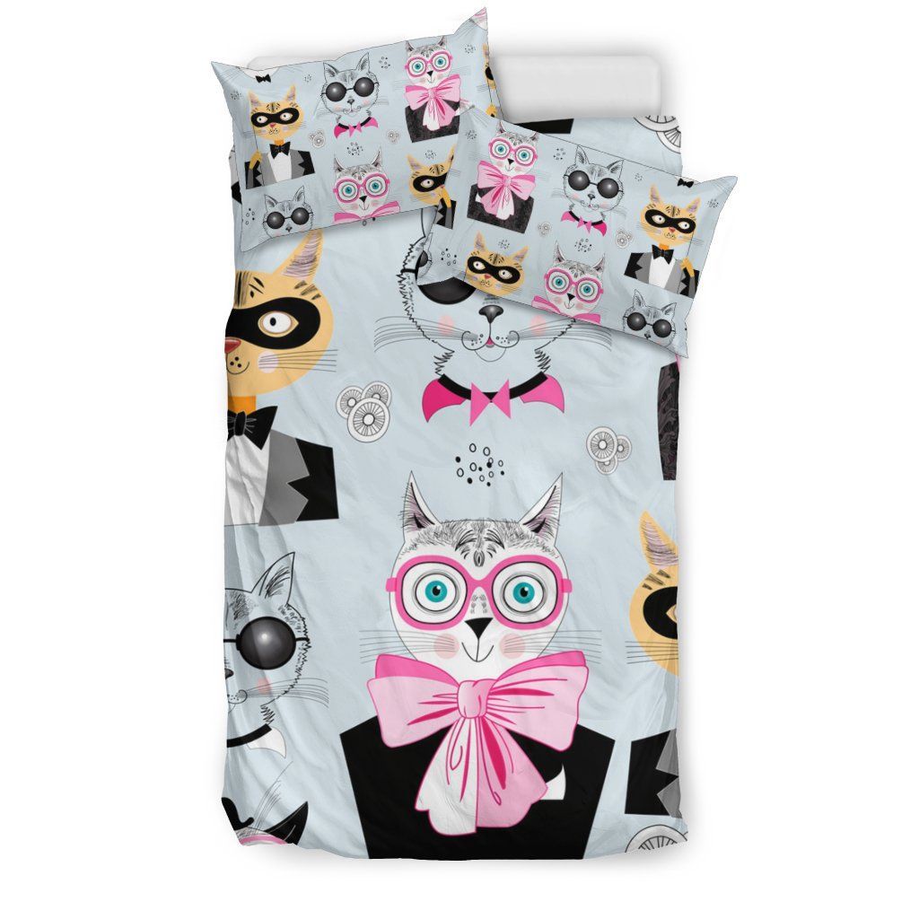 Cats Bow Bedding Set