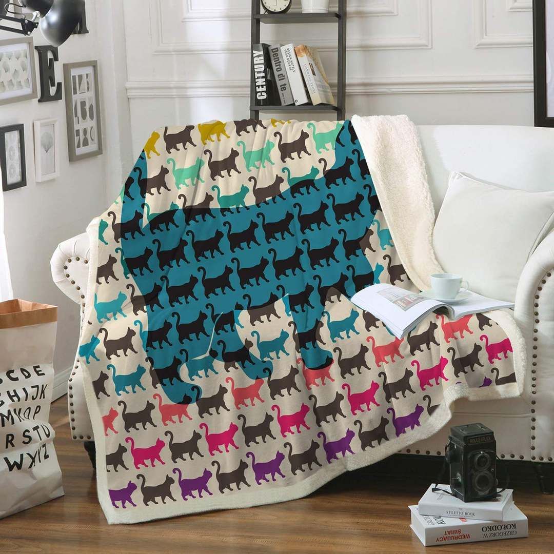 Cats Sherpa Fleece Blanket