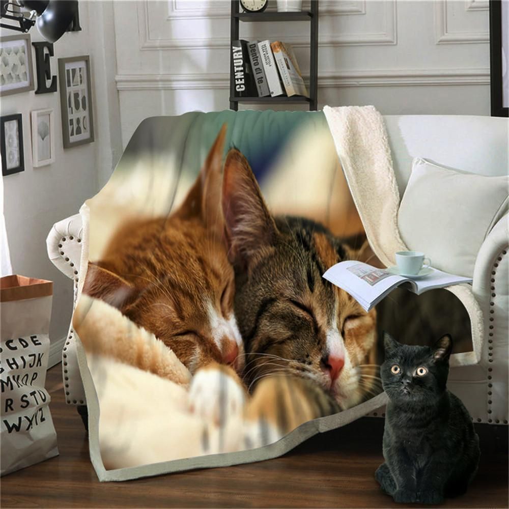 Cats Sherpa Fleece Blanket