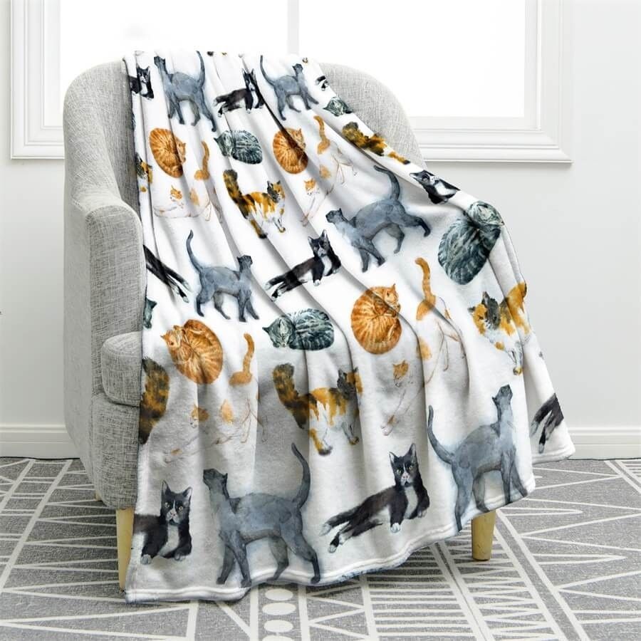 Cats Sherpa Fleece Blanket
