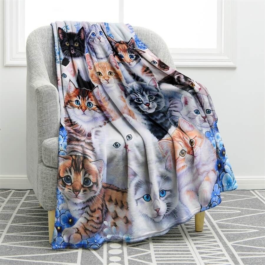 Cats Sherpa Fleece Blanket