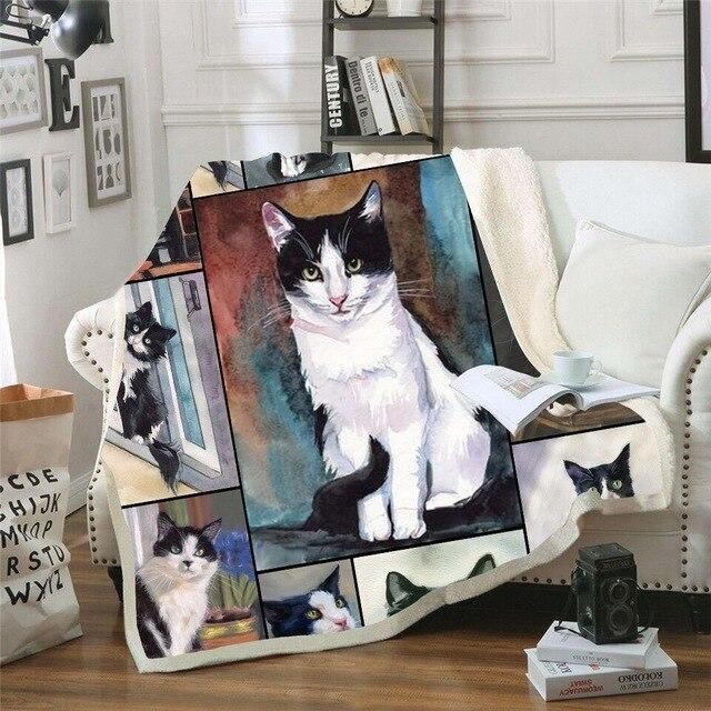 Cats Sherpa Fleece Blanket