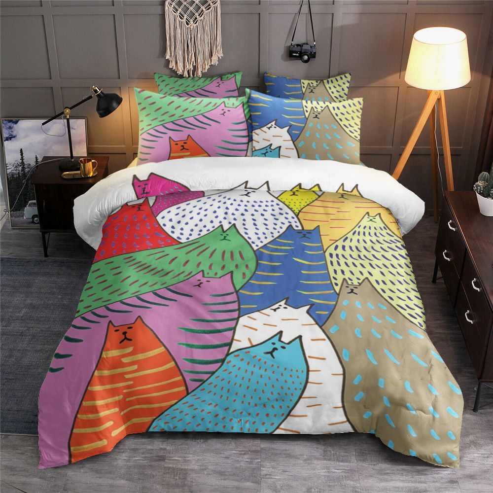 Cats Colorful Bedding Set