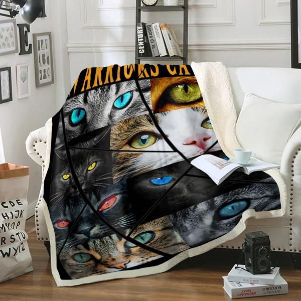 Cats Eye Sherpa Fleece Blanket