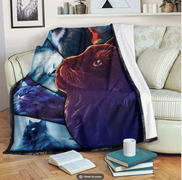 Cats Fantastic Sherpa Fleece Blanket