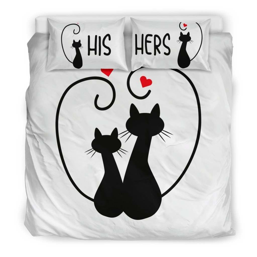 Cats heart Bedding Set