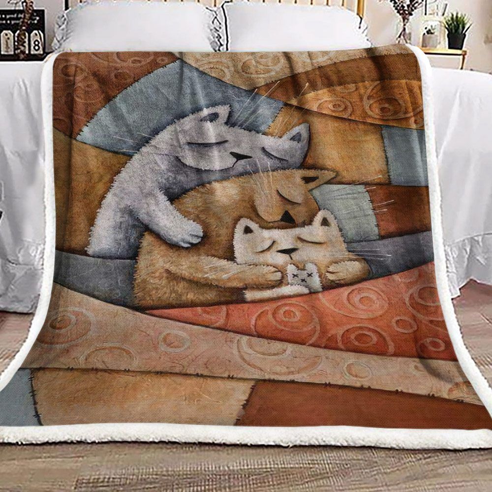 Cats Sherpa Fleece Blanket
