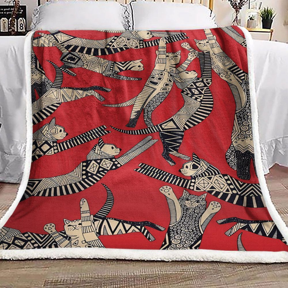 Cats Sherpa Fleece Blanket