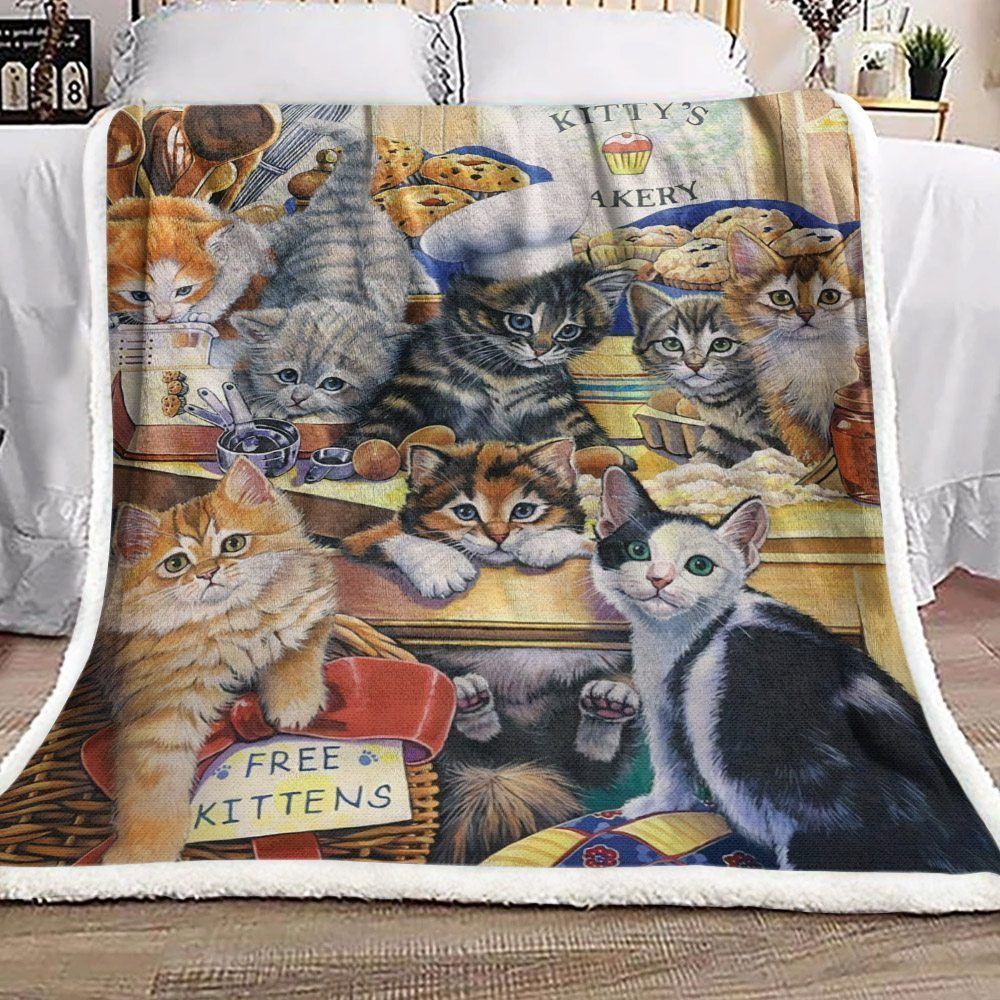 Cats Sherpa Fleece Blanket