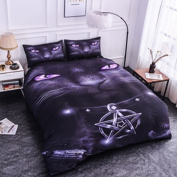 Cats With Pentagram Bedding Set