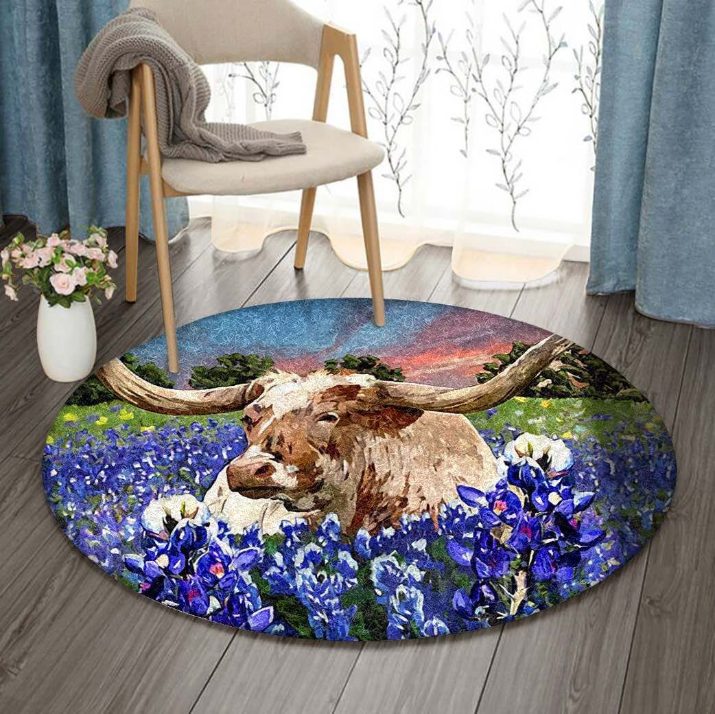 Cattle Round Carpet