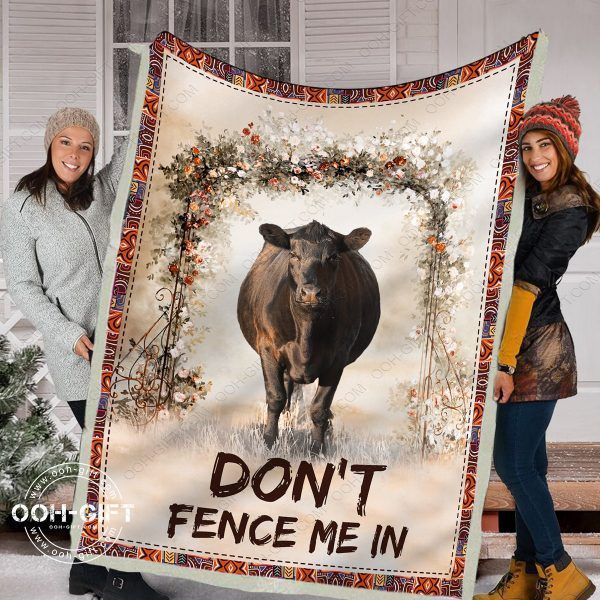 Cattle Sherpa Fleece Blanket