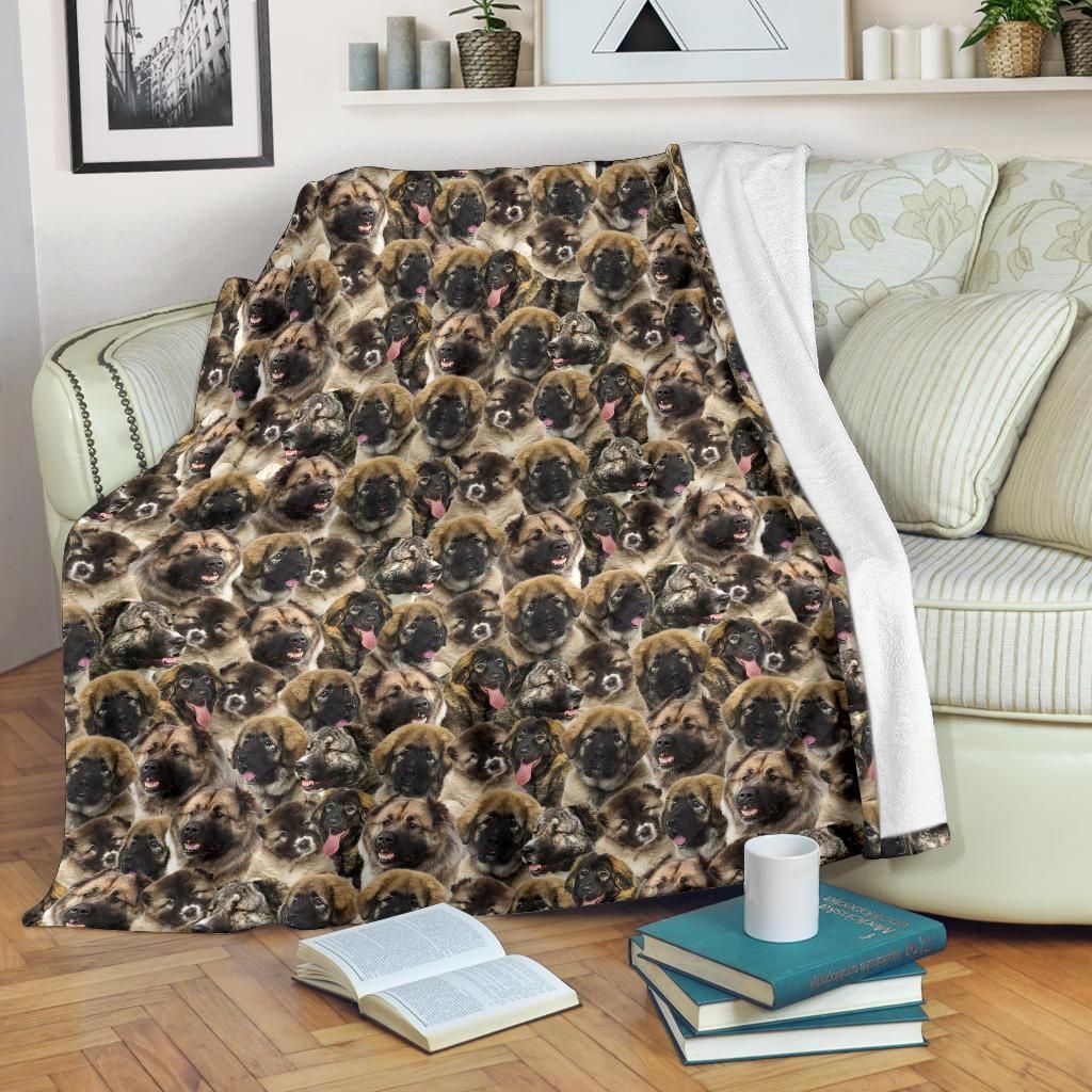 Caucasian Shepherd Dog Sherpa Fleece Blanket