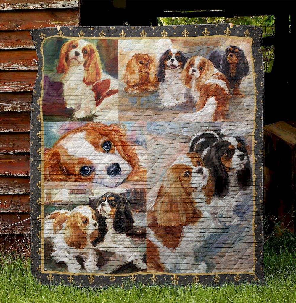 Cavalier King Charles Spaniel Dog 1103 24 Quilt Blanket