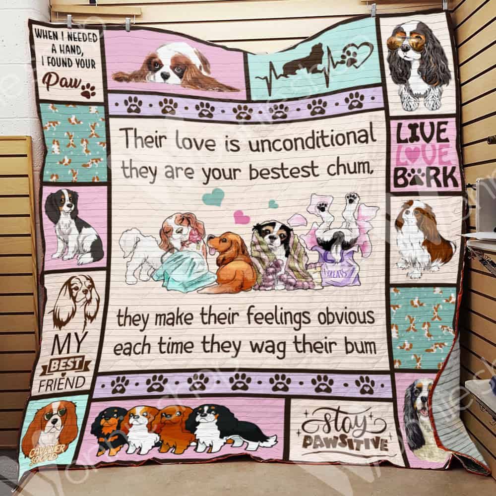 Cavalier King Charles Spaniel Dog Blanket LNT1012029 Quilt Blanket