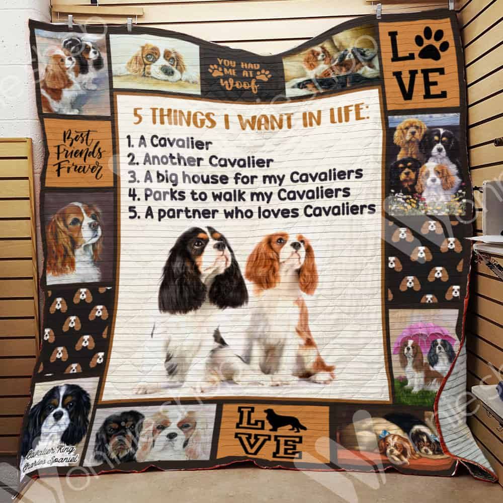 Cavalier King Charles Spaniel Dog Blanket LNT1012085 Quilt Blanket