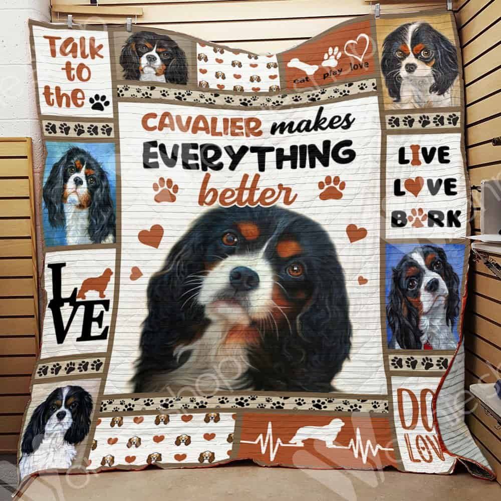 Cavalier King Charles Spaniel Dog Blanket LNT1012113 Quilt Blanket