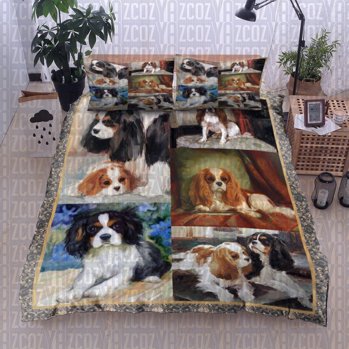 Cavalier King Charles Spaniel Dog Bedding Set