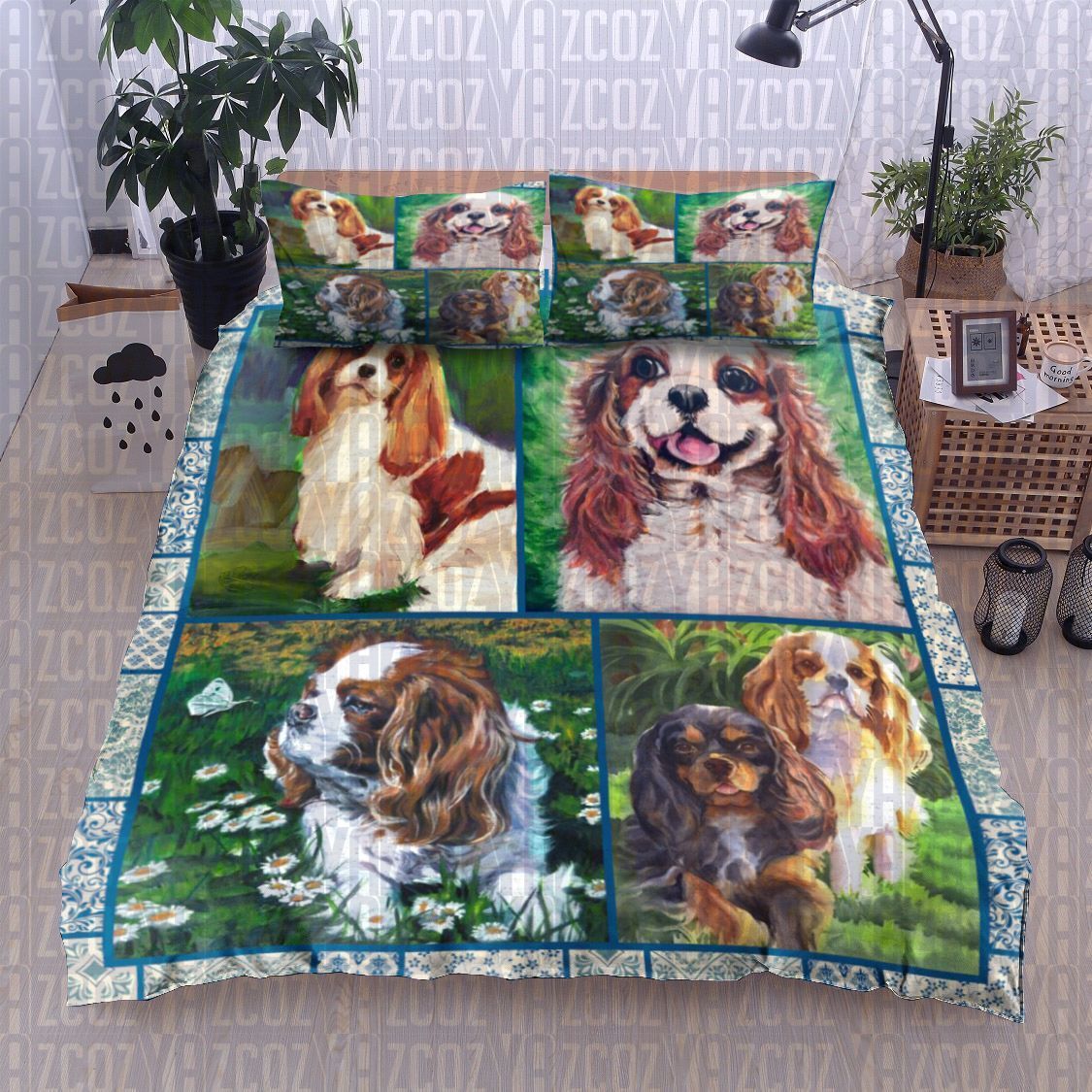 Cavalier King Charles Spaniel Dog Bedding Set