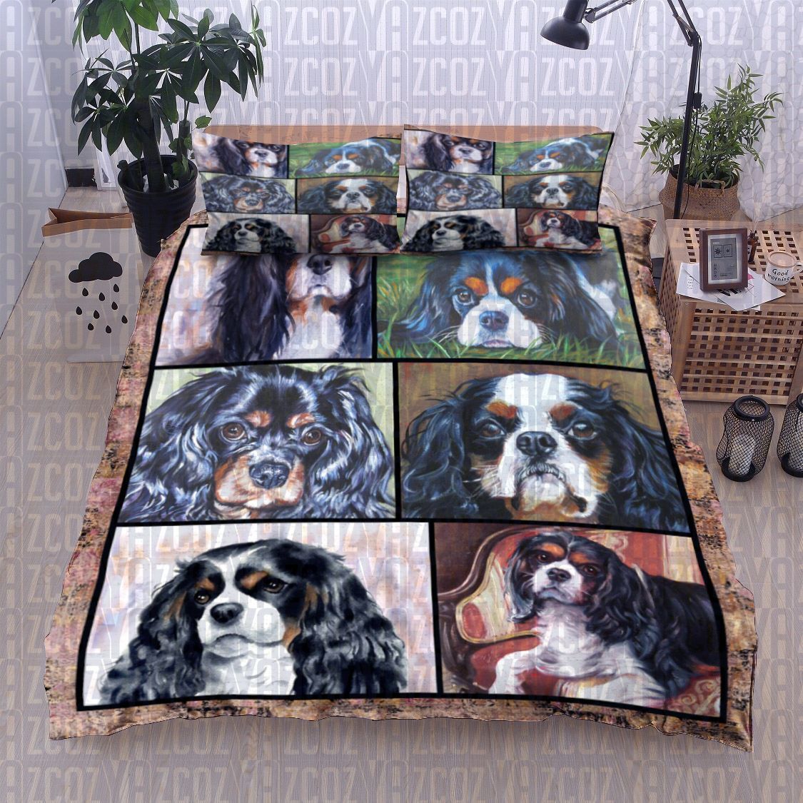 Cavalier King Charles Spaniel Dog Bedding Set