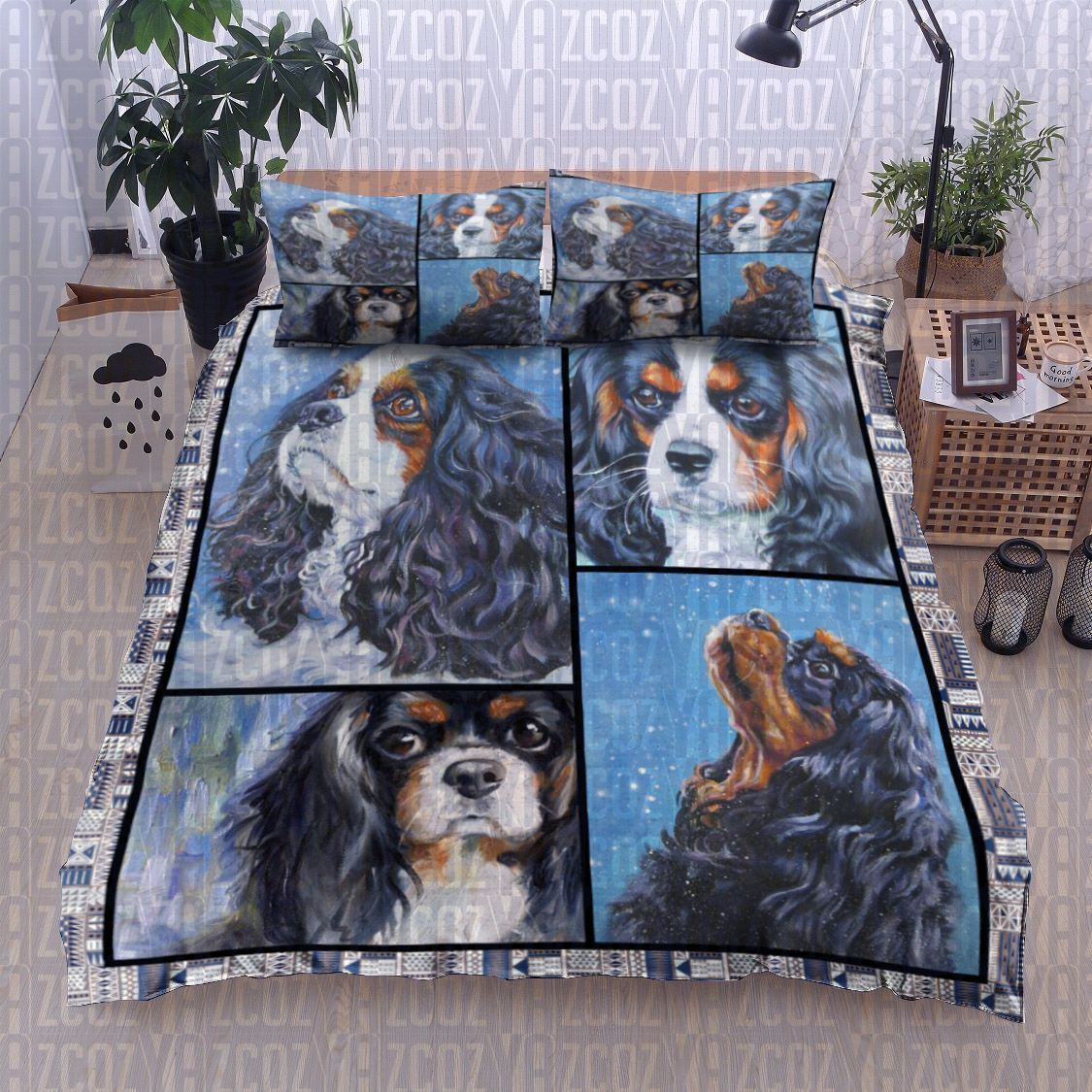 Cavalier King Charles Spaniel Dog Bedding Set