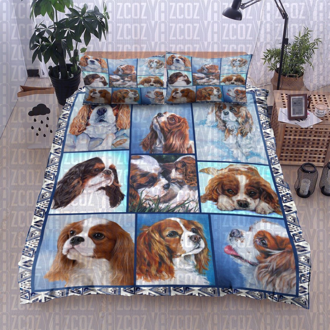 Cavalier King Charles Spaniel Dog Bedding Set
