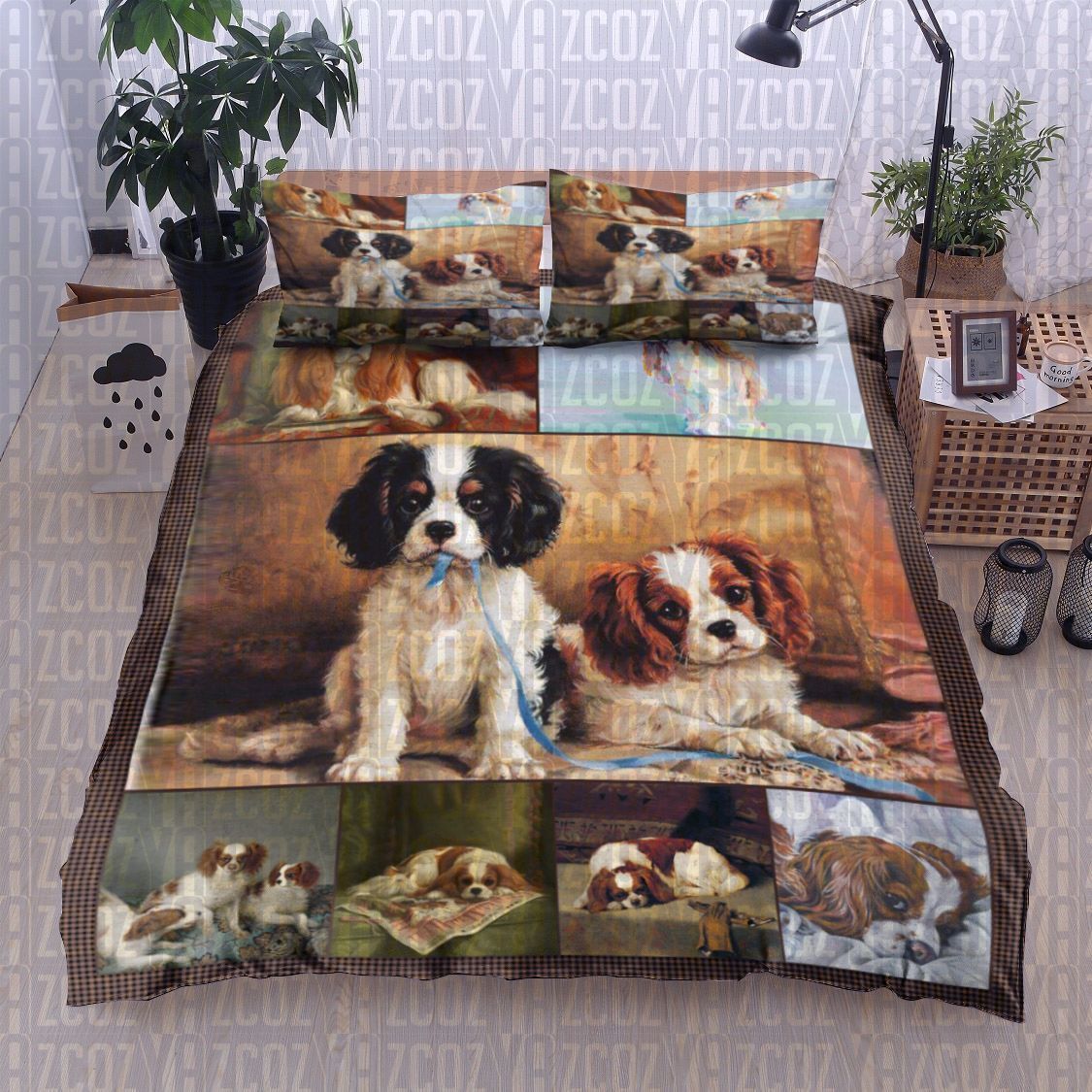 Cavalier King Charles Spaniel Dog Bedding Set