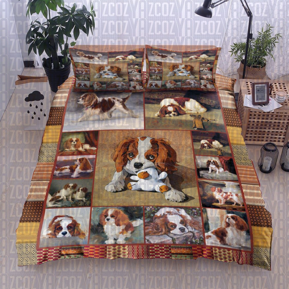 Cavalier King Charles Spaniel Dog Bedding Set