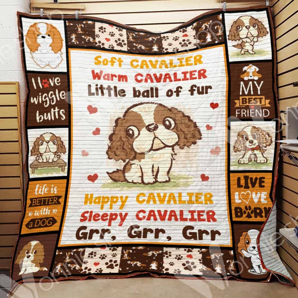Cavalier King Charles Spaniel Dog LNT0312046 Quilt Blanket