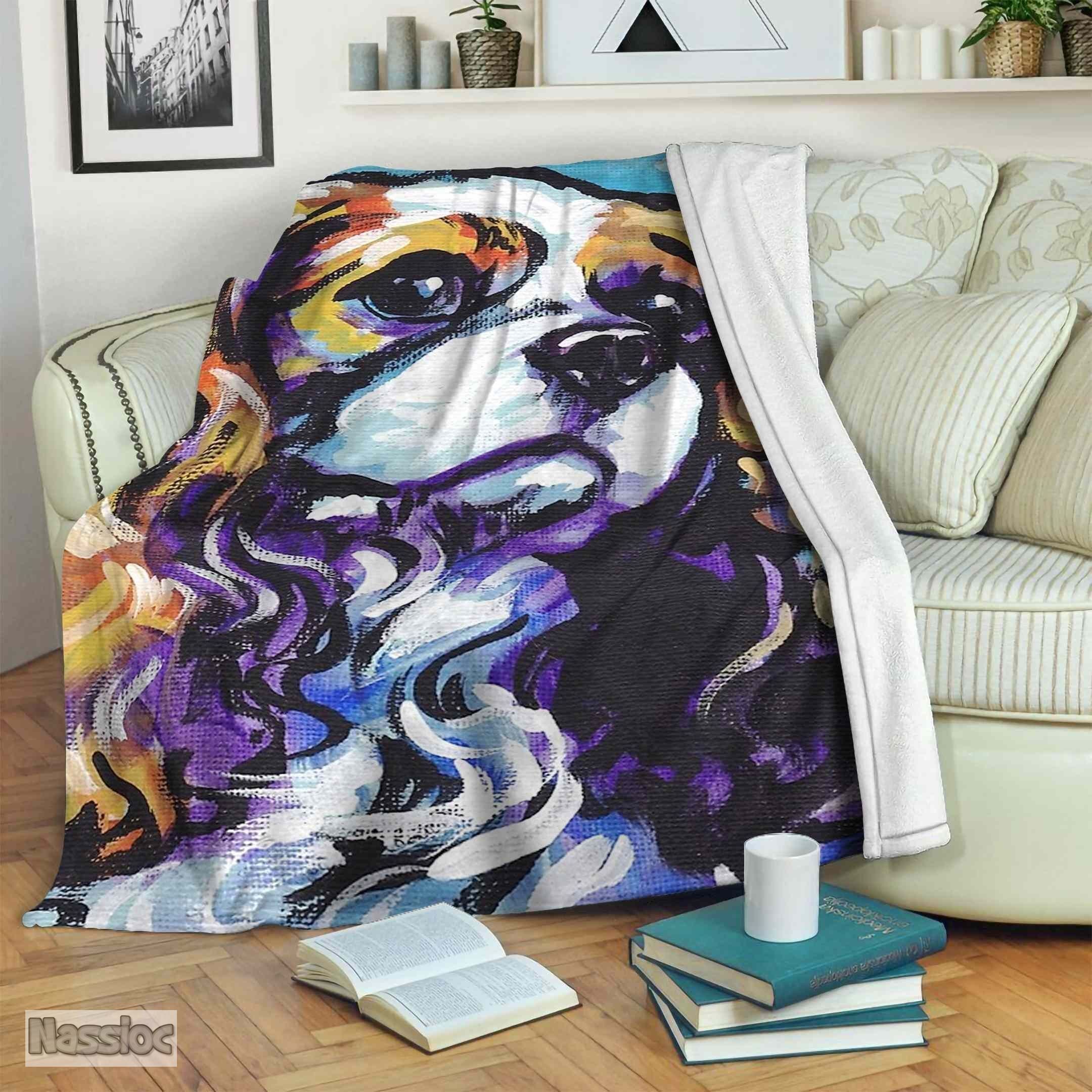 Cavalier King Charles Spaniel Fleece Blanket
