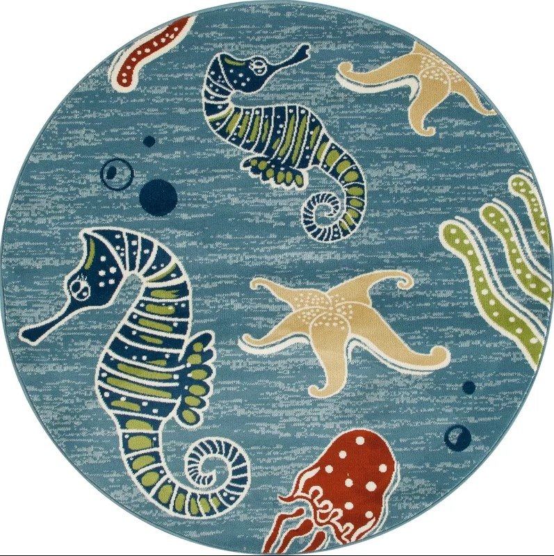 Ceasar Deep Sea Round Carpet