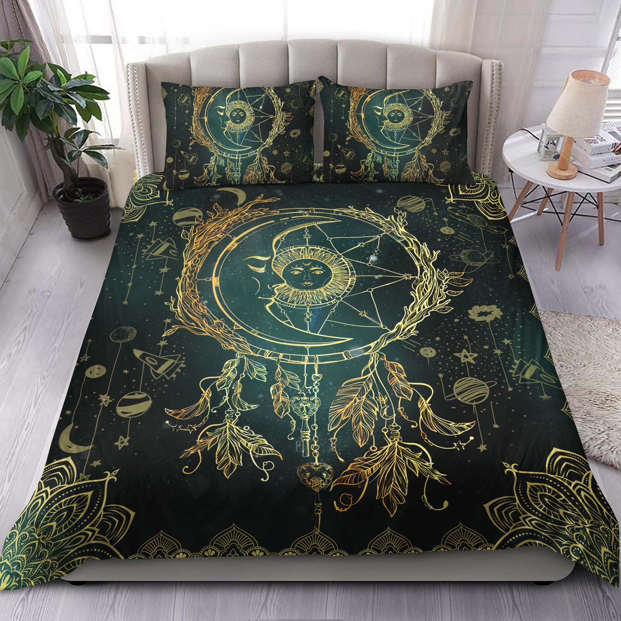 Celestial Moon Out There Bedding Set