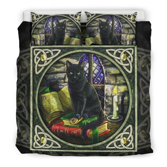 Celtic Cat Vintage Bedding Set