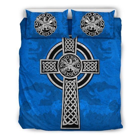 Celtic Cross Cotton Bed Sheets Spread Comforter Bedding Set