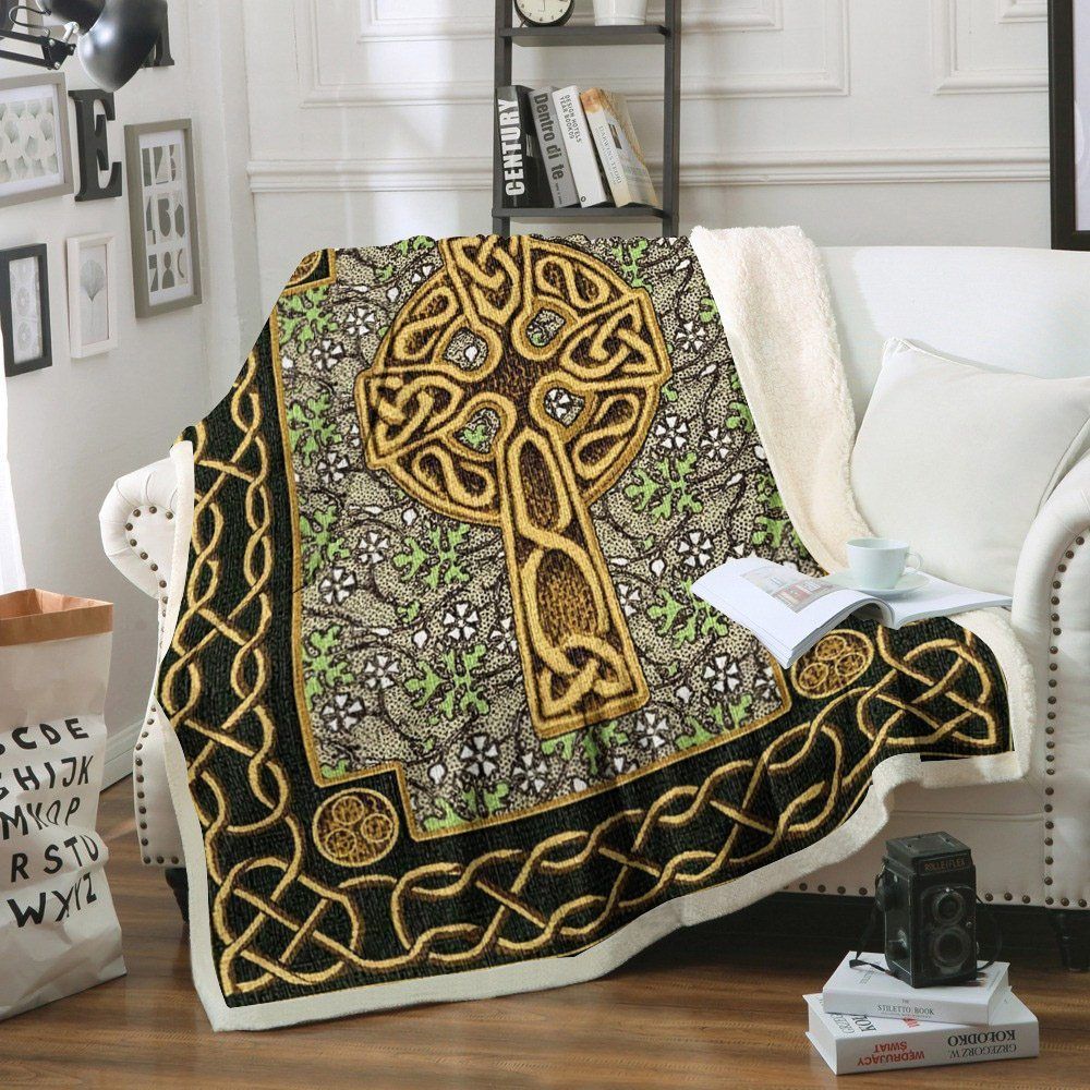Celtic Sherpa Fleece Blanket