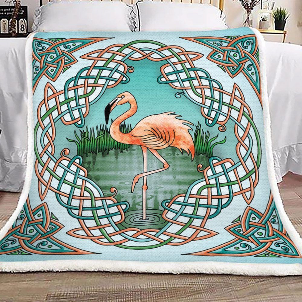 Celtic Flamingo Sherpa Fleece