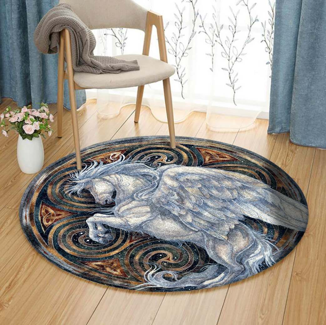 Celtic Horse Round Carpet