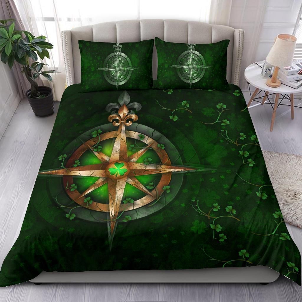 Celtic Irish Compass Shamrock St. Patrick’s Day Bedding Set
