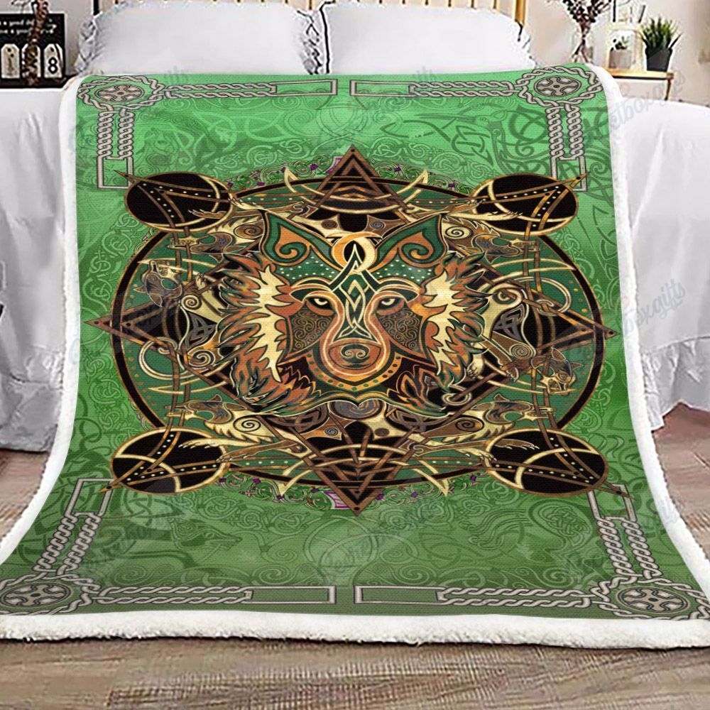 Celtic Mandalas Wolf Fleece Blanket