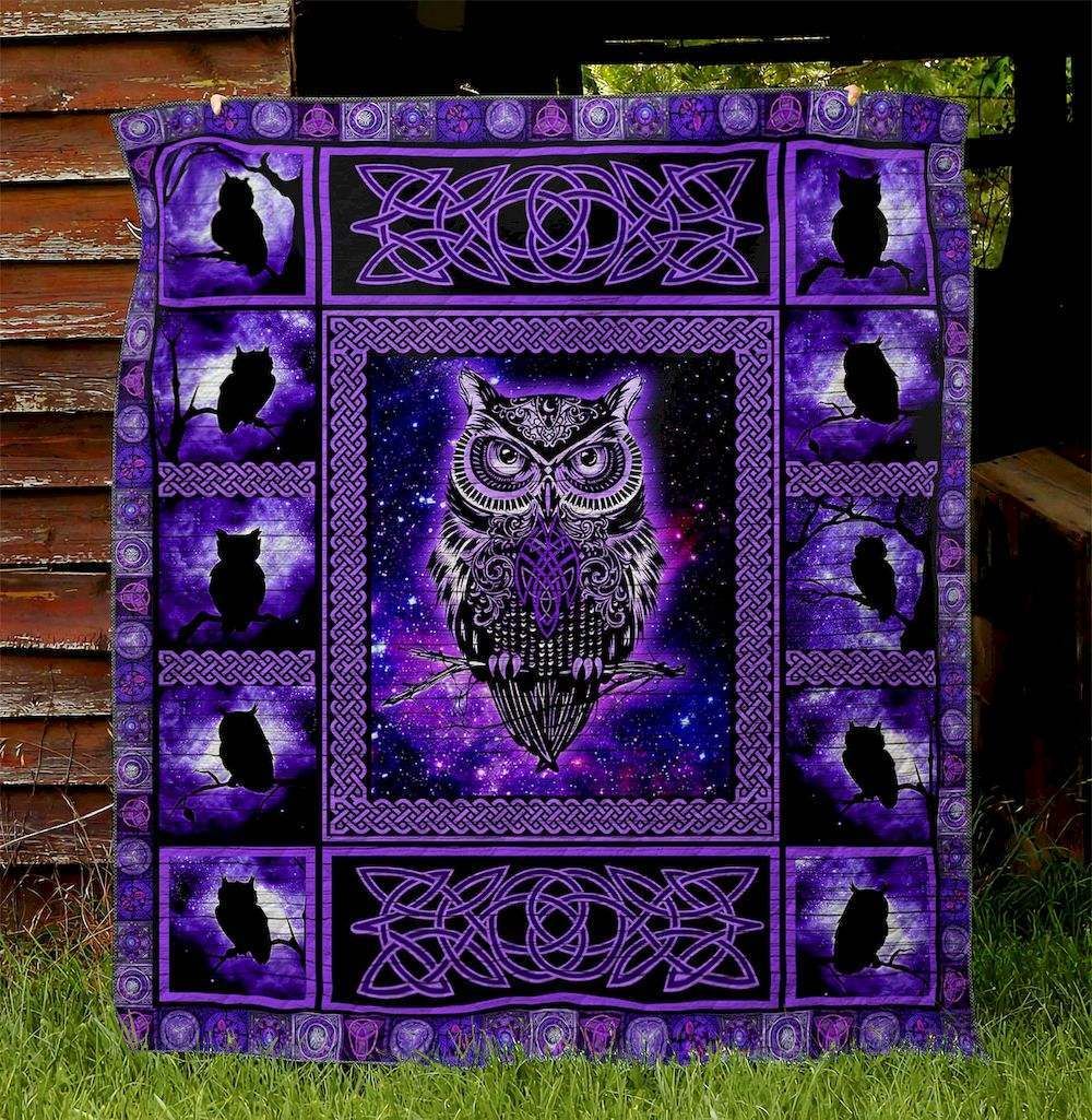 Celtic Owl HM130512 Quilt Blanket