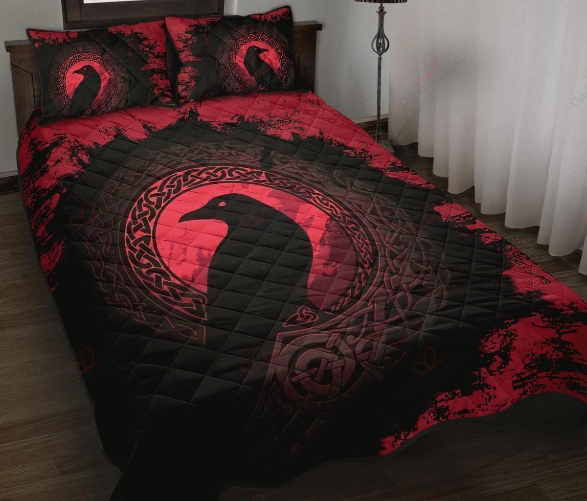 Celtic Raven Viking Bedding Set