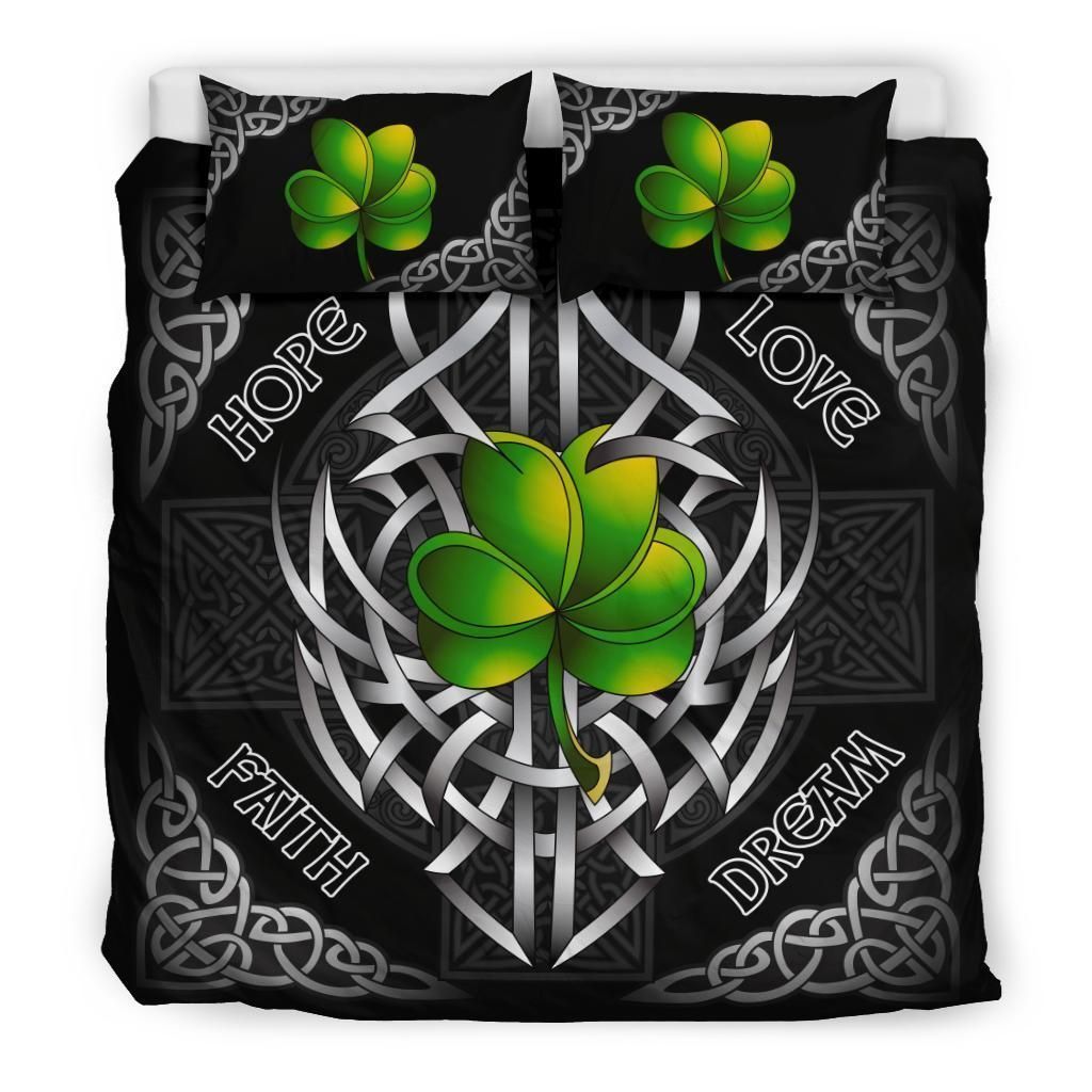 Celtic Shamrock And Cross Bedding Set