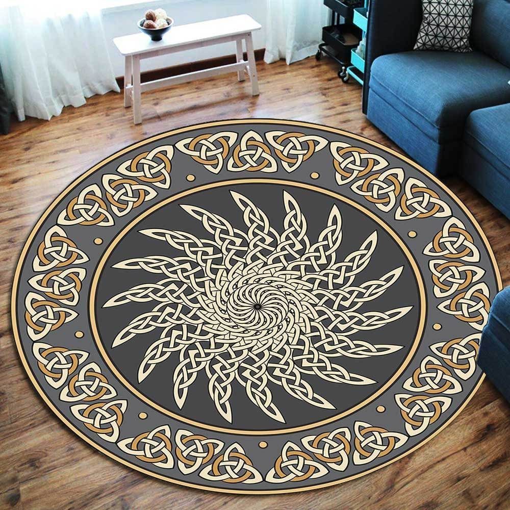 Celtic Shield Round Carpet