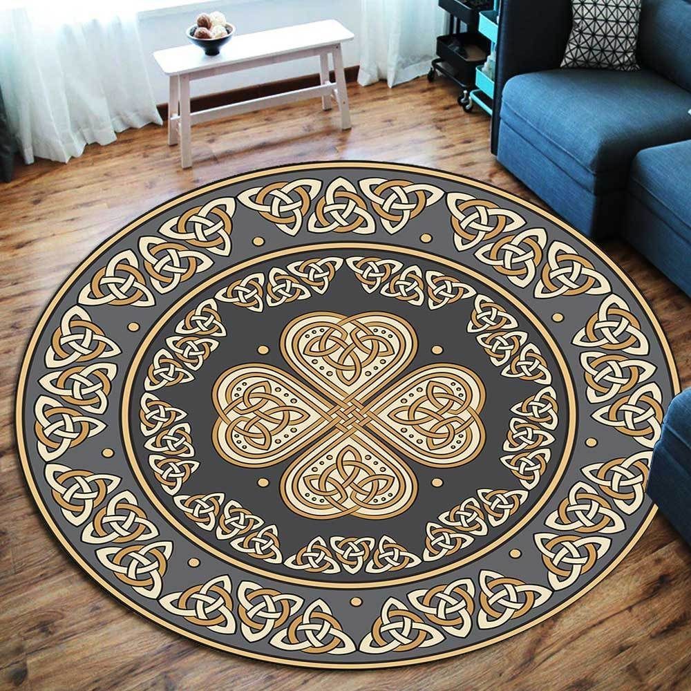 Celtic Shield Round Carpet