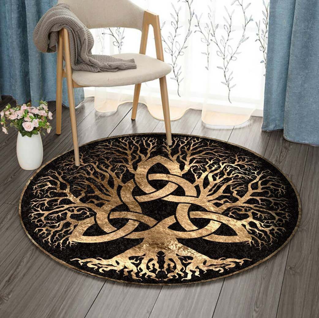 Celtic Tree Of Life Round Carpet